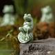 Ceramic Small Frog Ornaments Tea Table Tabletop Tea Pet Home Courtyard Garden Fish Tank Landscaping Decorations