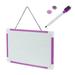 1 Set Magnetic Drawing Board Erasable Board Writing Pad Sketch Pad with 1 Pen and 2 Magnetic Snaps for and Boys Purple