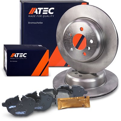 Atec 2x Bremsscheibe + Satz Bremsbeläge Hinterachse [Hersteller-Nr. 40577157] für BMW Image