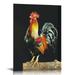 Nawypu Vintage Farmhouse Wall Decor Rooster Pics for Kitchen Farm Chicken Pictures Wall Decor Poster & Prin Canvas Painting Posters And Prints Wall Art Pictures for Living Room Bedroom Decor