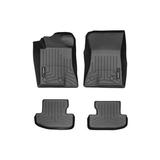 WeatherTech Custom Fit FloorLiners compatible with Ford Mustang Shelby GT350 Mustang Shelby GT350R Mustang Shelby GT500 Mustang Mustang Mach 1 - 1st & 2nd Row (2-pc. Rear Liner) Black