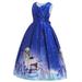 TMOYZQ Toddler Girls Princess Dress Prom Ball Gown Dresses Christmas Cosplay Costume Dress Up Clothes Birthday Party Fancy Outfits for Little Girls 6-17 Year Old Gifts