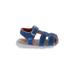 See Kai run Sandals: Blue Color Block Shoes - Kids Boy's Size 6