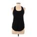 Lululemon Athletica Active Tank Top: Black Polka Dots Activewear - Women's Size 8