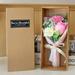 myvepuop 2024 Mother s Day Gift 3 Roses Soap Flower Carnation Bunch Gift Box C One Size