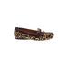 Coach Flats: Brown Leopard Print Shoes - Women's Size 8 1/2 - Almond Toe