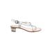 Miu Miu Sandals: Silver Shoes - Women's Size 38 - Open Toe