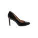 Nine West Heels: Pumps Stiletto Minimalist Black Solid Shoes - Women's Size 9 - Round Toe