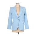 White House Black Market Blazer Jacket: Below Hip Blue Print Jackets & Outerwear - Women's Size 6