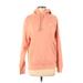 Nike Pullover Hoodie: Pink Solid Tops - Women's Size Small