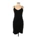 Zalalus Cocktail Dress - Sheath: Black Solid Dresses - New - Women's Size Large