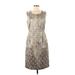 Alex Marie Casual Dress: Gray Snake Print Dresses - Women's Size 6