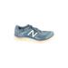 New Balance Sneakers: Activewear Platform Casual Blue Color Block Shoes - Women's Size 10 1/2 - Almond Toe