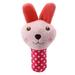 Rose Red Rabbit Pet Chewing Plush Toy Bite Resistant Pet Teething Toy Soft Anxiety Reduction Toy for Dogs