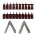 Bird Spikes 15 Feet Stainless Steel Pigeon Deterrent Spikes for Fence Roof Mailbox Window SK430 (2+2)