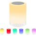 Touch Bedside Lamp with Bluetooth Speaker Table Night Light 3 Touch Dimmable