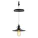 KAYYELAMP Hanging Light Matte Black Base with switch Black Metal Shade E26 Connection Vintage Design Pendant Lamp Replacement Downlight For Kitchen Dining Table Loft Bar(No Bulb)