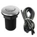 1Pc 32mm Stainless Steel Food Waste Processor Air Switch Pneumatic Button Black (32S Air Switch And Air Pipe 1.5 Meters)