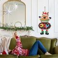 Dinmmgg Christmas Golden Bells Christmas Tree Hanging Ornaments Holiday Decoration Supplies Eye Ornament Glass Garland Beads for Chandelier Doorway Beads for Kids Room Beads Curtain Winter Garland