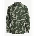 Levi's Jackets & Coats | New Army Camo Camouflage Military Canvas Jacket Shirt Long Sleeve Size M Medium | Color: Black/Red | Size: Various