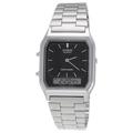 Casio Collection Mens Silver Watch AQ-230A-1DMQYES Stainless Steel (archived) - One Size