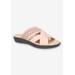 Extra Wide Width Women's Coho Sandal by Franco Sarto in Blush (Size 10 WW)