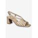 Wide Width Women's Topaz Slingback by Easy Street in Champagne (Size 8 W)