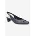 Extra Wide Width Women's Sayo Slingback by Franco Sarto in Navy (Size 9 WW)