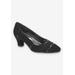 Women's Datia Pump by Franco Sarto in Black Lamy (Size 7 1/2 M)