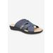 Extra Wide Width Women's Coho Sandal by Franco Sarto in Navy (Size 8 WW)