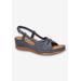 Women's Jupiter Sandal by Easy Street in Navy (Size 9 M)