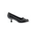 Etienne Aigner Heels: Black Solid Shoes - Women's Size 9 - Almond Toe