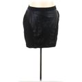 Lane Bryant Faux Leather Skirt: Black Bottoms - Women's Size 28 Plus