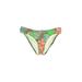 Trina Turk Swimsuit Bottoms: Green Print Swimwear - Women's Size 10