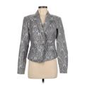 MICHAEL Michael Kors Blazer Jacket: Short Gray Jackets & Outerwear - Women's Size 8