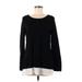 Calvin Klein Long Sleeve Blouse: Black Tops - Women's Size Medium