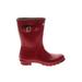 Hunter Rain Boots: Red Solid Shoes - Women's Size 7 - Round Toe