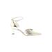 Franco Sarto Heels: Pumps Chunky Heel Glamorous Gold Shoes - Women's Size 9 - Pointed Toe