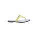 Calvin Klein Sandals: Yellow Print Shoes - Women's Size 9 1/2 - Open Toe