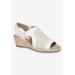 Women's Serena Sandal by Easy Street in White (Size 12 M)