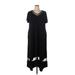 Lane Bryant Casual Dress - Midi: Black Dresses - Women's Size 14 Plus