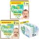 (New) Pampers Harmonie Gr.1 Newborn 2-5 kg Monatsbox + (New) Pampers Harmonie Gr.2 Mini 4-8 kg Monatsbox + (New) Pampers Harmonie New Baby Feuchte Tücher ECom 24x