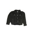 OshKosh B'gosh Denim Jacket: Black Solid Jackets & Outerwear - Kids Girl's Size 12