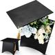 Feifeiya Graduation Party Favors, 8.7'' x 8.7'' x 6.9'' Doctoral Cap Shaped Gift Box with Yellow Tassel, Black Grad Cap Box Graduation Flower Boxes for Son Daughter Gift Congrats Party Decorations