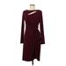 CATHERINE Catherine Malandrino Casual Dress - Sheath: Burgundy Dresses - Women's Size 8