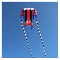 ZEEGII 7㎡~16㎡ Trilobite Kite Large Single Line Parafoil Kite Line Laundry Soft Kite 30D Nylon with Bag (Color : 16sqm Blue)