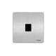 Schneider Electric Ultimate Screwless Flat Plate - Single Telephone Socket, Secondary, GU7462BSS, Stainless Steel with Black Insert