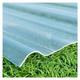 Polycarbonate Roofing Sheet,Thermal Insulation Daylighting Panels,UV Protection Clear Greenhouse Roof Panels,Corrugated Plastic Sheet for Greenhouse Parking Sheds ( Color : Thick 1mm , Size : 0.9x2m )