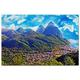 St. Lucia Jigsaw Puzzle 2000 Piece Soufriere St. Lucia Puzzle Game Artwork Travel Souvenir Papery 70x100CM