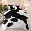 Coverless Duvet Single Black Cream White Coverless Duvet Single Microfiber Quilted Bedspreads All Seasons Bedspread Breathable Comforter Soft Quilted Throw+2 Pillowcases(50x75cm) 173x218cm
